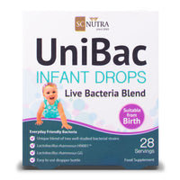 Offre Spéciale – UniBac Gouttes Bébés & Nourrissons Mélange de Bactéries Vivantes (3 Flacons)
