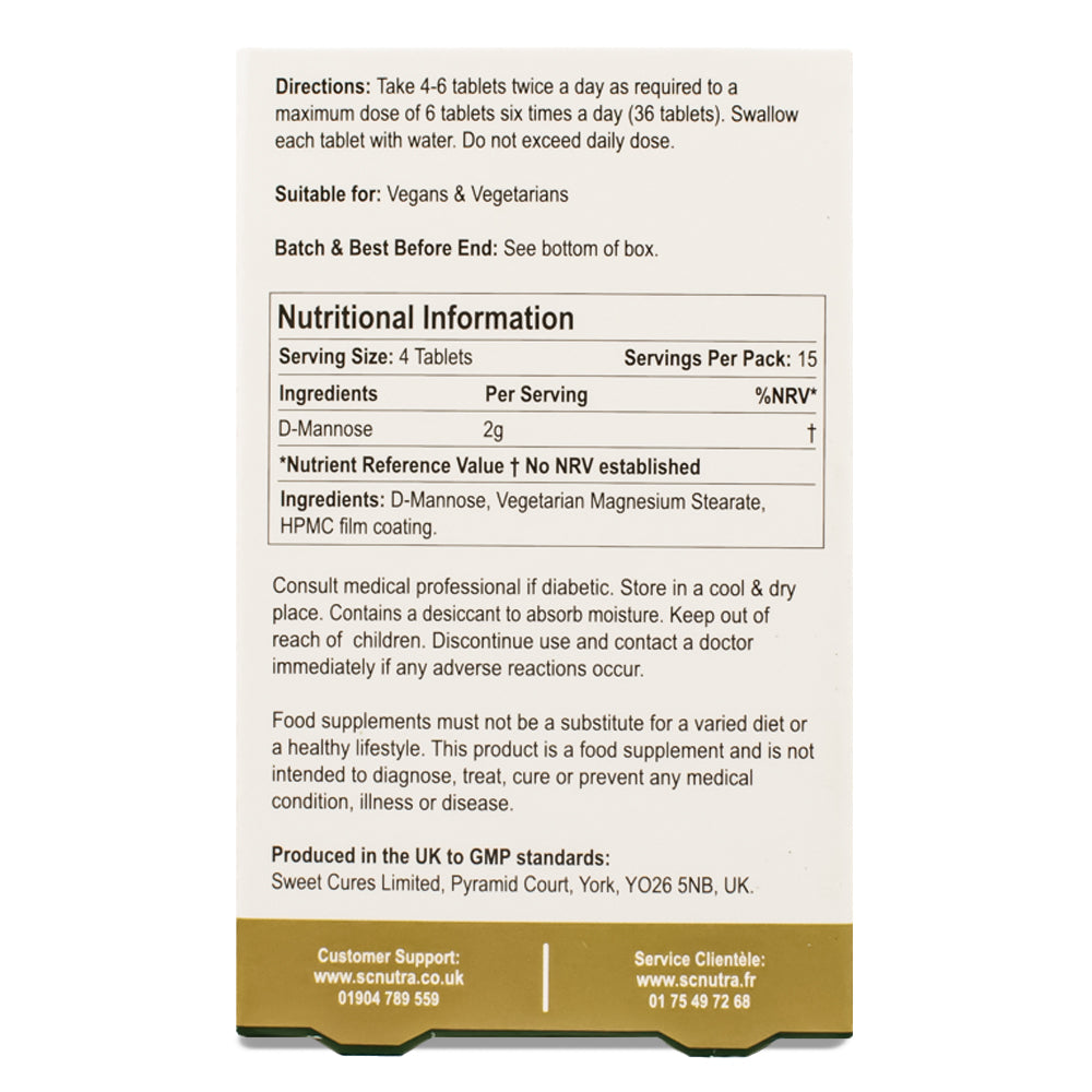 Waterfall D-Mannose Caplets (60 x 500mg)