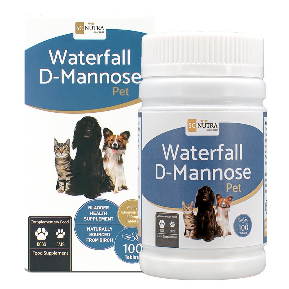 Waterfall D-Mannose Pet Tabletten für Katzen & Hunde