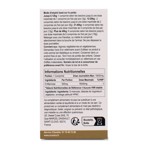 Waterfall D-Mannose Pet Tablets for Cats & Dogs