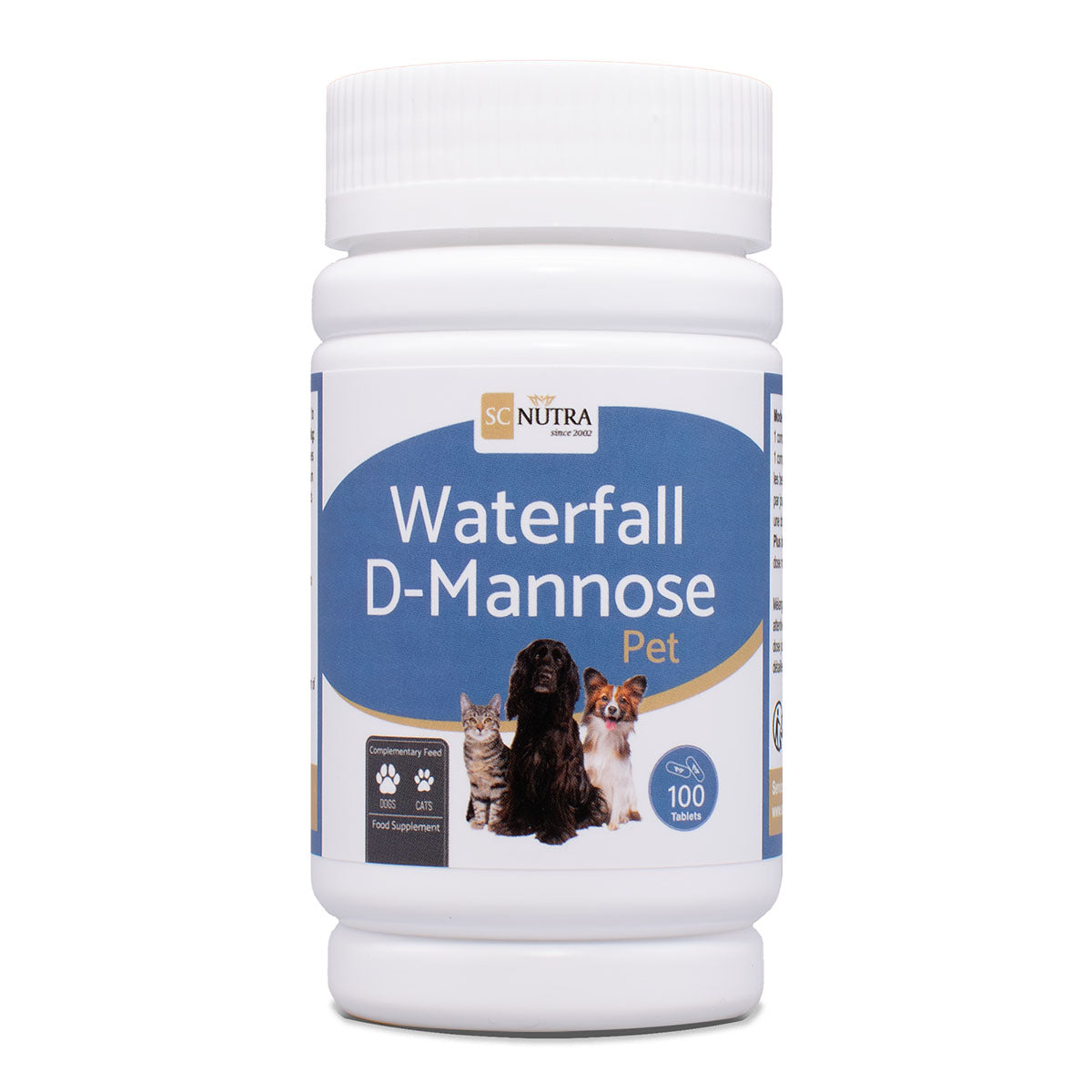 Waterfall D-Mannose Pet Tabletten für Katzen & Hunde
