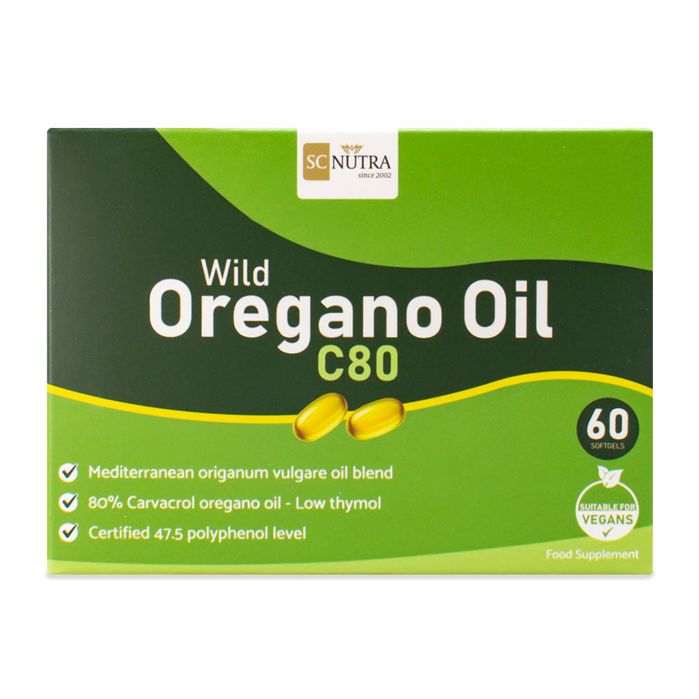 Wild Oregano Oil C80 Vegan Softgel Capsules