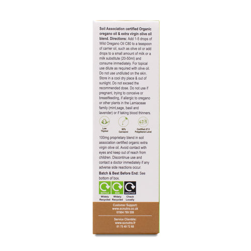 Olio di Origano Selvatico Biologico C80 – 10ml