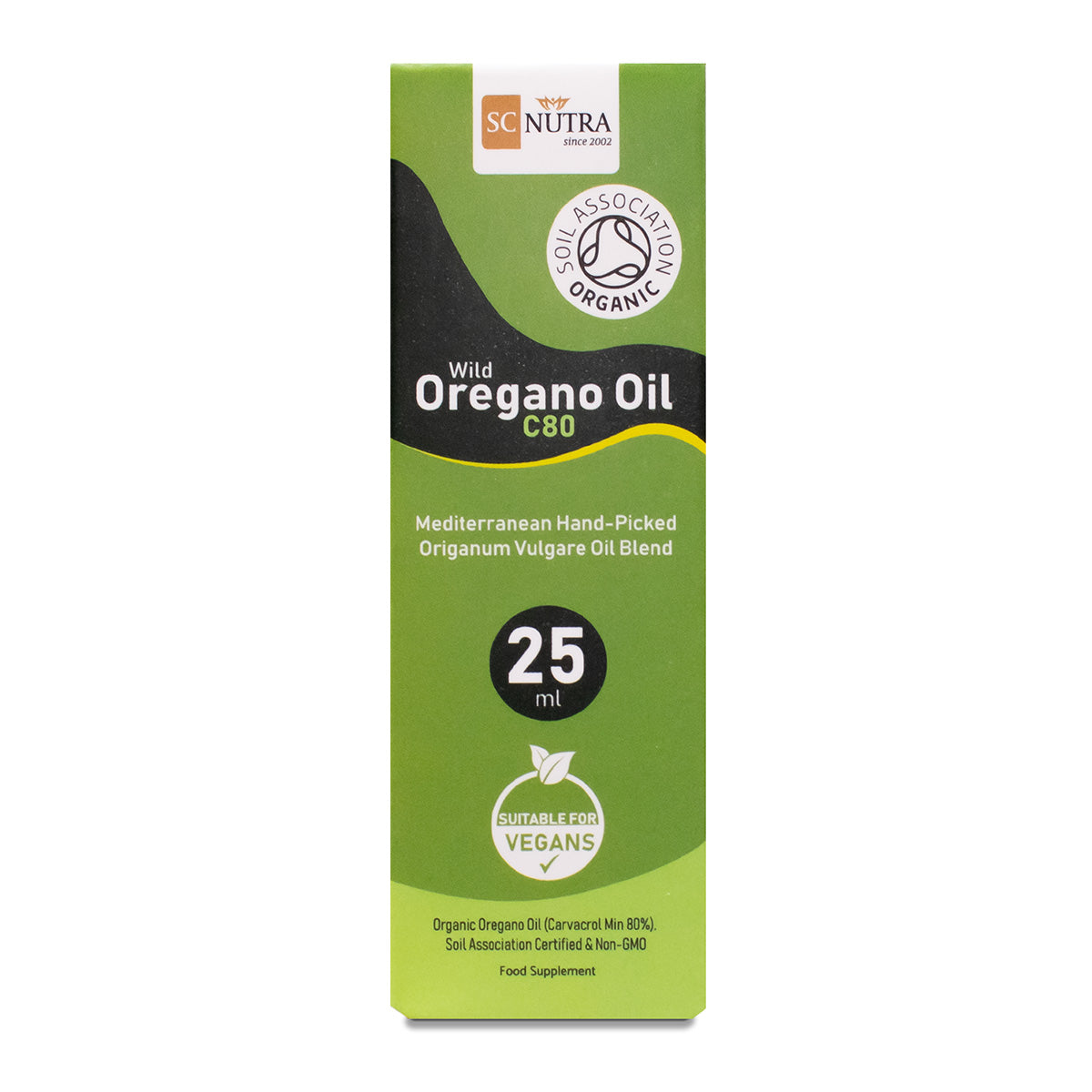 Aceite de Orégano Silvestre Orgánico C80 25 ml