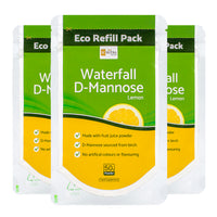 Offre Spéciale : Waterfall D-Mannose Citron en Poudre (Recharge Éco) 3 x 50g