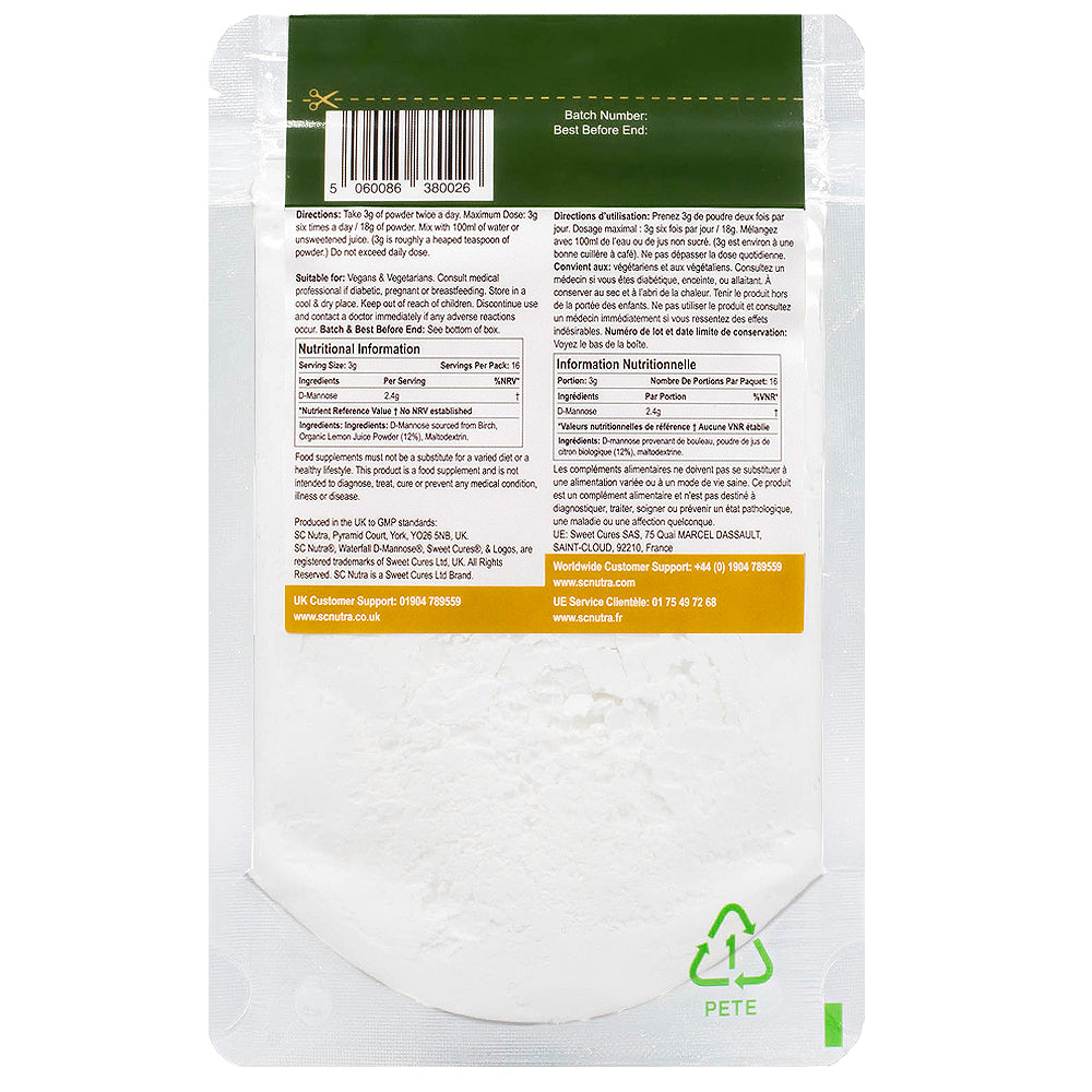 Waterfall D-Mannose Poudre Citron (Éco Recharge)