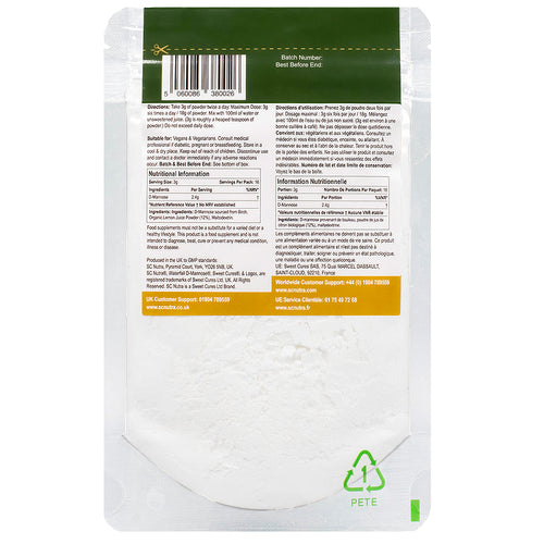 Waterfall D-Mannose Poudre Citron (Éco Recharge)