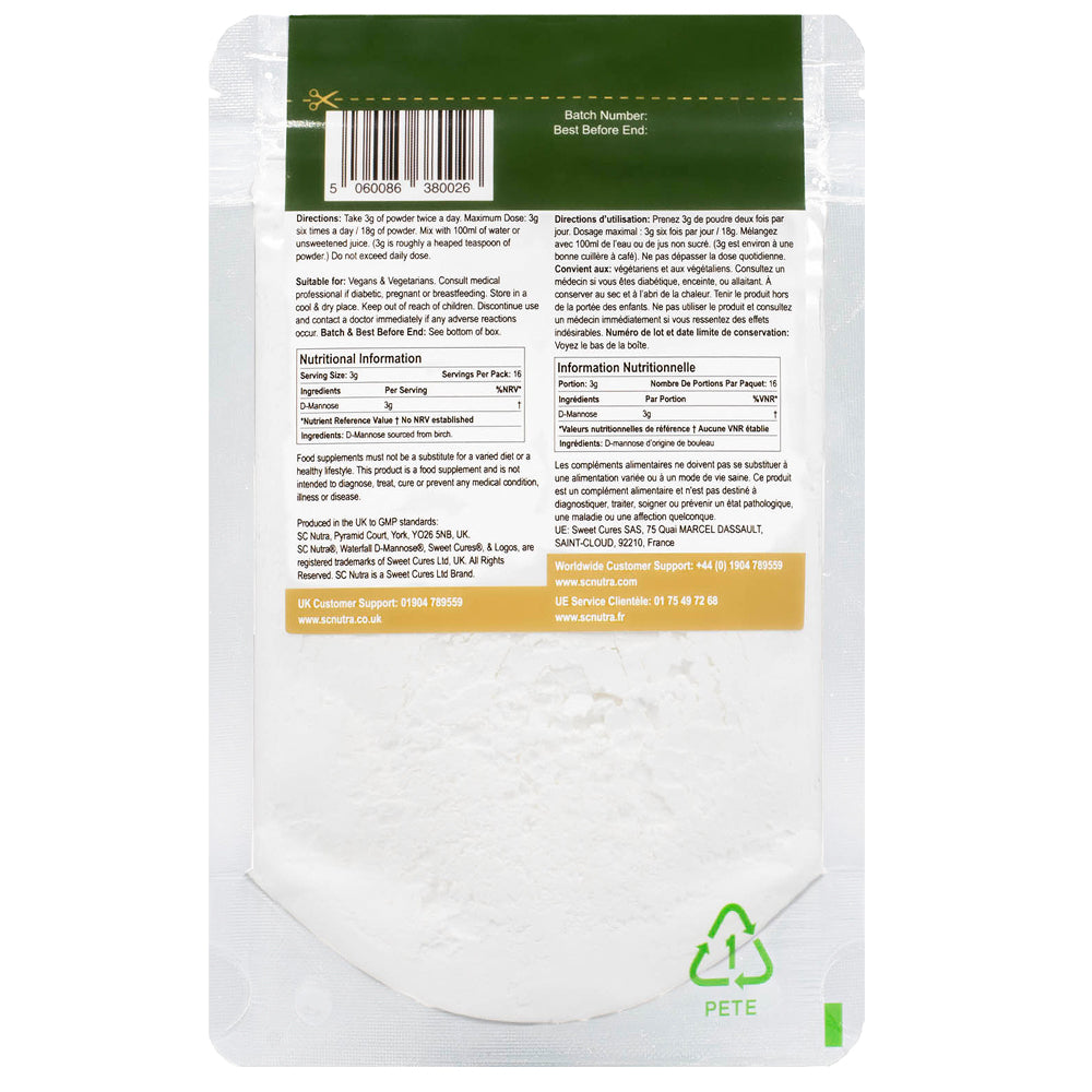 Offre Spéciale : Waterfall D-Mannose en Poudre (Recharge Éco) 3 x 50g