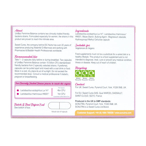 UniBac Feminine Balance Live Unified Bacteria for Women